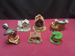 3 Cottages + 3 Other figures.