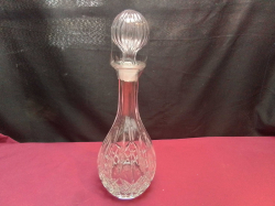 A Lovely Cut Glass Decanter. W.12 H.34 Cm.