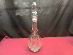 A Lovely Cut Glass Decanter.W.12 H.39 Cm.