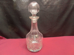 A Lovely Cut Glass Decanter. W.12 H.31 Cm. 