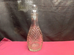 A Lovely Cut Glass Decanter. W.11 H.30 Cm.