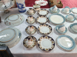 A beautiful Victorian English  hand painted porcelain tea set with factory marks to the base 13 pieces 
Sold the seen