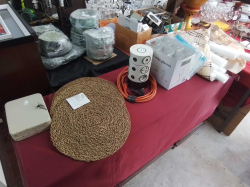 A Job Lot of 6 Wine Glasses, A Box of Keys Holder with key,8 Cabinet Mats, plastic bags, Electric Socket tower ,etc.