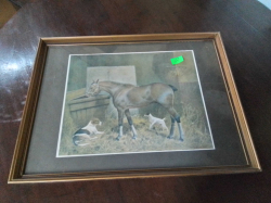 A Print of A Huntor. 30x40 Cm.