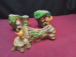 3 Lovely animal Vase.