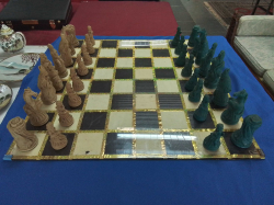 A Lovely Large Chinese Chess Set in good condition and complete items. 