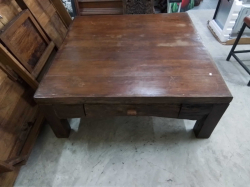 A Large Thai Coffee Table with 2 Drawers W.125 H.50