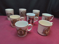 A Nice Beakers and Mugs of Royal Commemorative.
