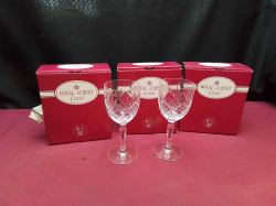 6 Royal Albert Cut Crystal Wine Glasses in Original Boxes.