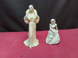 2 Good Quality limited Edition Coalport Figures. W.9 H.20 Cm.