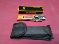 Brand New Browning Gun Makers Professional Survival Knife, with Belt holder. 