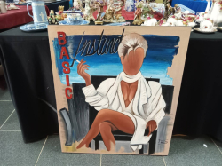 A Lovely Oil Painting of Sexy Lady on the chair. 70x80 Cm. 