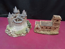 A Large David Winter Castle and a Church.