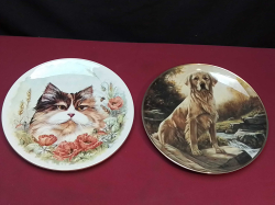 2x Lovely Porcelain Plates (1 Royal Worcester 1 by John Trickett) W.21 Cm.