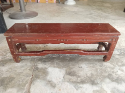 A Small Wooden Buddha Stand. W.15 L.60 H.22 Cm. 