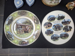 Traction Engine Coal port china plate and  Traction Engines of Yesteryear, Waterside Fine China