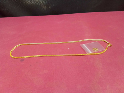 Four Pillar,Gold Plated 20inch Gold Necklace, with spare Gold Clasp. 