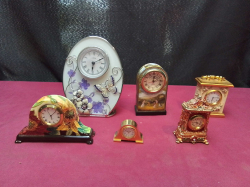 6 Nice Clocks ( Mixed size) Large W.12 H.16 Cm.