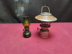 2x Small Oil lamps H.10,12 Cm.