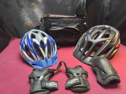 2 Cycle Helmets and Protection gear.