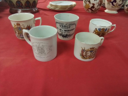 5 Old Commemorative Mugs (1 Mug 1865)