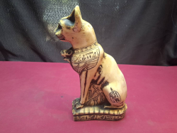 Very Nice Egyptian Bastet Cat Goddess of Fertility A Lovely Old Ornament 10