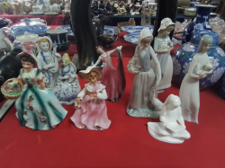 4 Lovely Porcelain Figure (Good Condition) and 4 Various Lovely Girls including 2  NAO