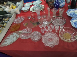 A Large Collection of GlassBowls Vases Etc.