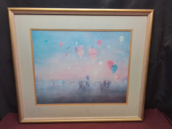 A gilt framed print 