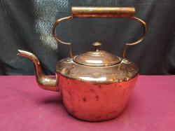 19th Century Victorian Copper Kettle. W.32 H.26 Cm.