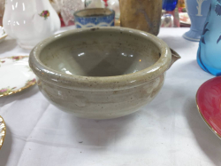 An old and unusual oriental Celadon sage green  water pourer? W.18 H.9 Cm.
sold as seen