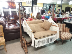 A Lovely Hammock Swing Chair. D.100 W.153 H. 166 Cm. 