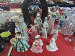 10 Pieces of 4 Lovely Porcelain Figure (Good Condition) and 4 Various Lovely Girls including 2  NAO