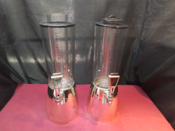 2x Tabletop beer Tower Dispenser. H.52 Cm.