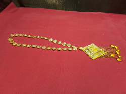 Gold Plated Vintage Native Style Necklace.
