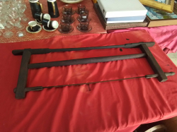 Handmade Traditional Original Thai Wood ( Leuy- Ian- Da) Thorax Saw, Early 20th Century. 30x88 Cm.