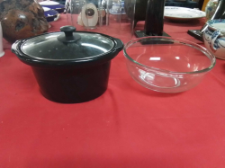A Cook Pot and A Large Bowl.