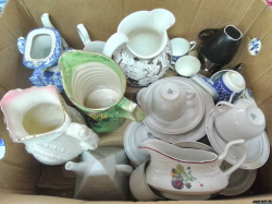 A Box of China and Tea Ware.