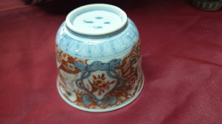 Late 19th early 20th century 
Meiji period Amari porcelain Soba choko (dipping cup) Also serve as a tea cup or sake vessel. W.9 H.7 Cm.