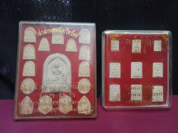 2 Set of boxed Thai amulets 