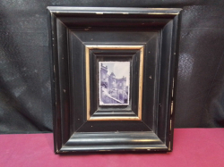 An Old Photograph of Castle with Framed. 30x36 Cm.