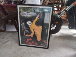 A Lovely Printing Picture of Cafe Espresso with frame. 64x84 Cm.