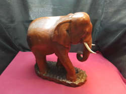 A Lovely Wooden Elephant Statue. D.20 W.43 H.46 Cm. 