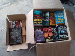 2 Boxes of interesting books.