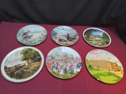 6 Pieces of Collection Plates. W.21 Cm.