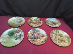 6 Pieces of Collection  Plates. W.21 Cm.