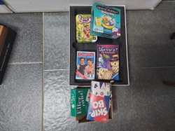 A Box of games and cards 