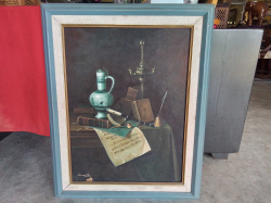 An Oil on Canvas Still Life by James Lee. 62x78 Cm.