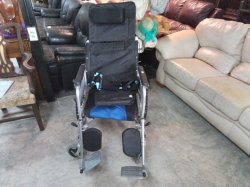A Wheelchair with Back Support.