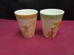 2 Winnie the pooh ceramic tumblers Disney enterprises 